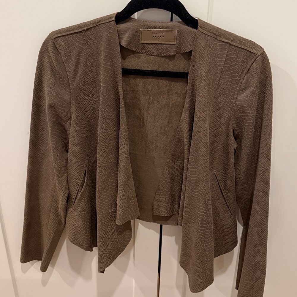 Blank NYC Dark brown/tan Textured Blazer